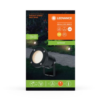 Ledvance - Lampada LED da esterno ENDURA HYBRID NAUT SPIKE LED/2W/12V IP44