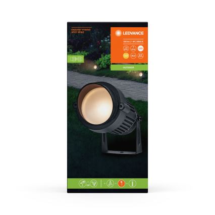 Ledvance - Lampada LED da esterno ENDURA HYBRID SPOT SPIKE LED/1W/12V IP44