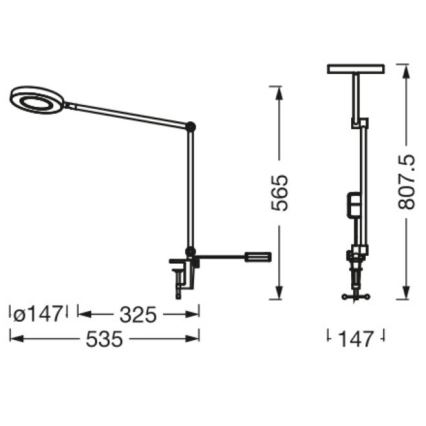 Ledvance - Lampada LED dimmerabile con clip SUN@HOME LED/15W/230V 2200-5000K CRI 95 Wi-Fi