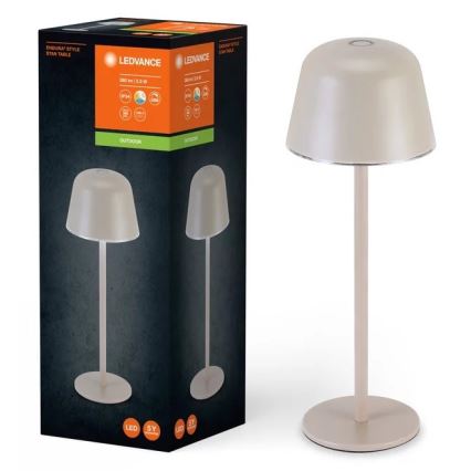 Ledvance - Lampada LED dimmerabile da esterno ricaricabile TAVOLO LED/2,5W/5V IP54 beige