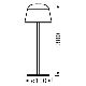 Ledvance - Lampada LED dimmerabile per esterni ricaricabile TAVOLO LED/2,5W/5V IP54 nero