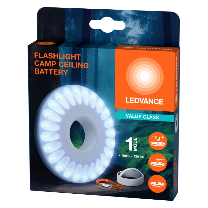 Ledvance - Lampada LED FLASHLIGHT CAMP LED/1,2W/3xAAA