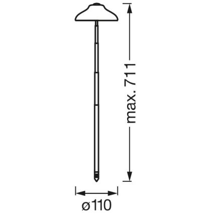 Ledvance - Lampada LED per interni LUCE DA GIARDINO LED/5W/5V