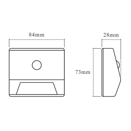 Ledvance - Lampada LED per le scale con sensore NIGHTLUX LED/0,25W/3xAAA IP54