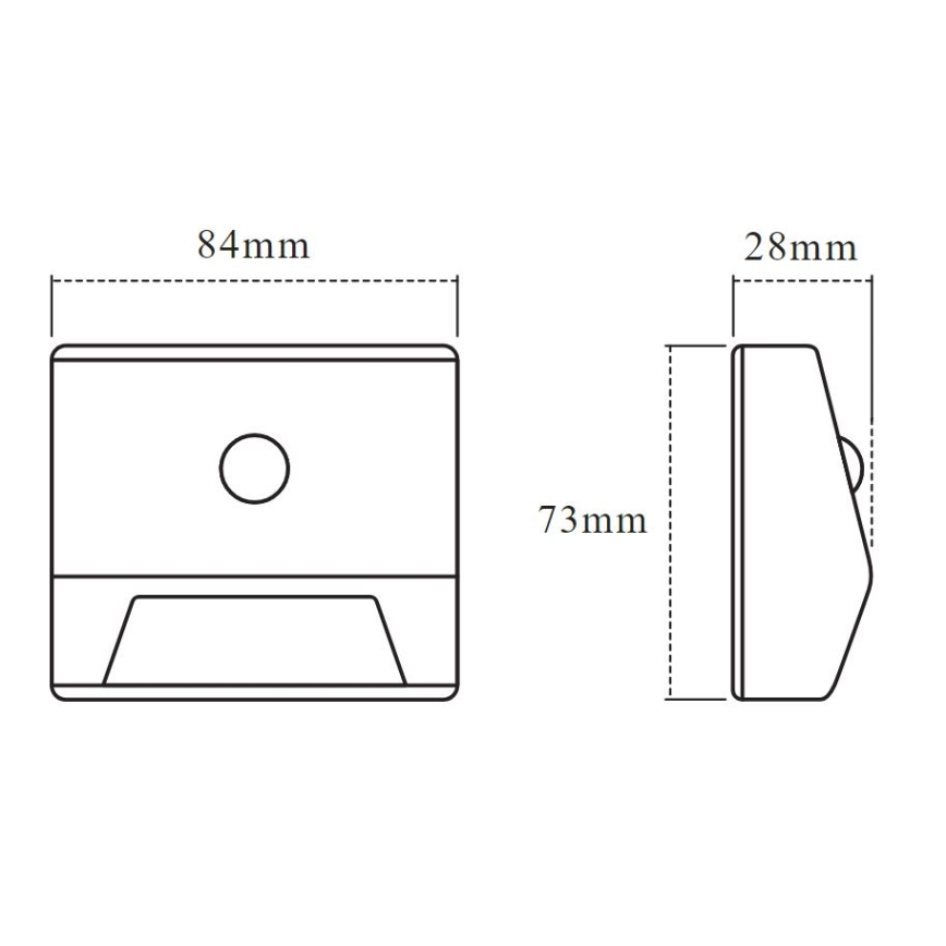 Ledvance - Lampada LED per scale con sensore NIGHTLUX LED/0,25W/3×AAA IP54