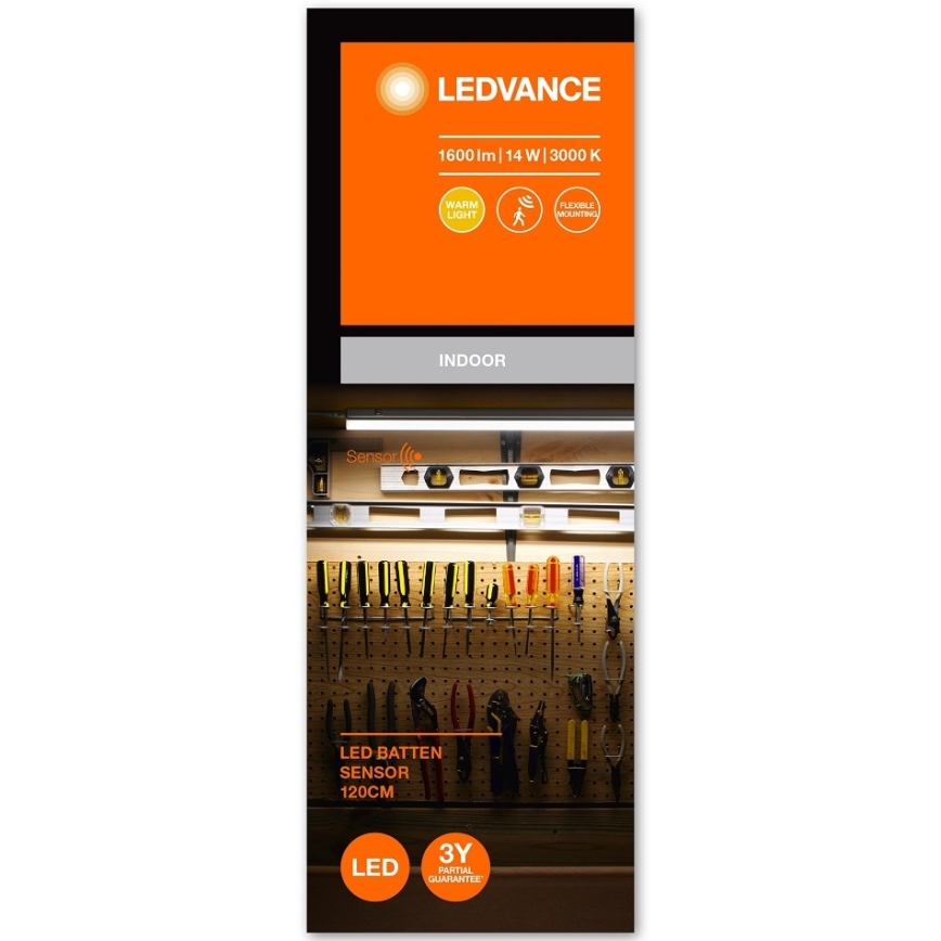 Ledvance - Lampada LED da sottopensile con sensore BATTEN LED/14W/230V 120 cm