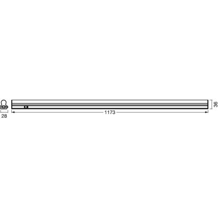 Ledvance - Lampada LED sottopensile con sensore BATTEN LED/14W/230V 120 cm