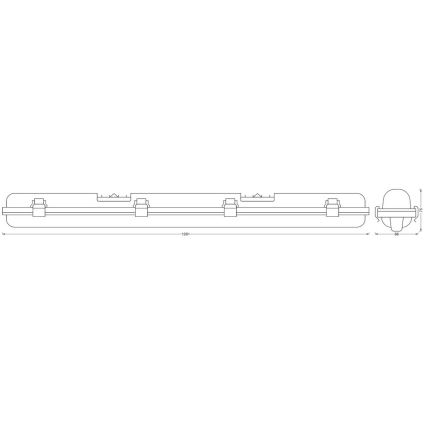 Ledvance - Lampada LED tecnica con sensore SUBMARINE 1xG13/16W/230V IP65