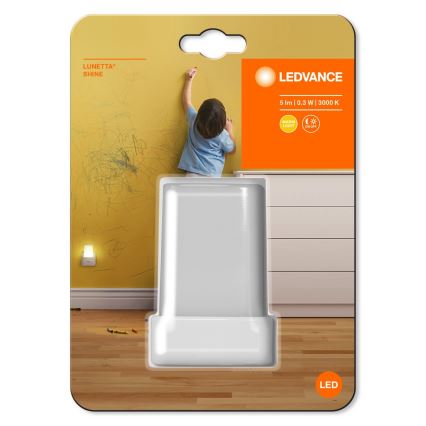 Ledvance - Luce notturna LED con sensore LUNETTA LED/0,28W/230V