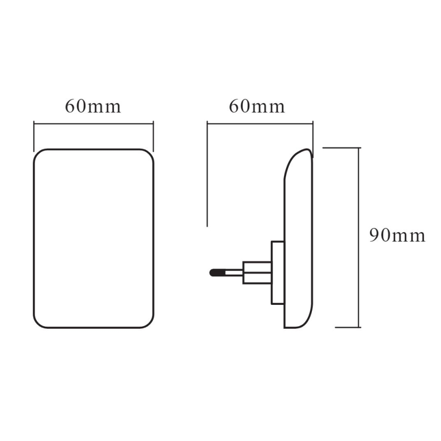 Ledvance - Lampada notturna LED con sensore LUNETTA LED/0,28W/230V 3000K