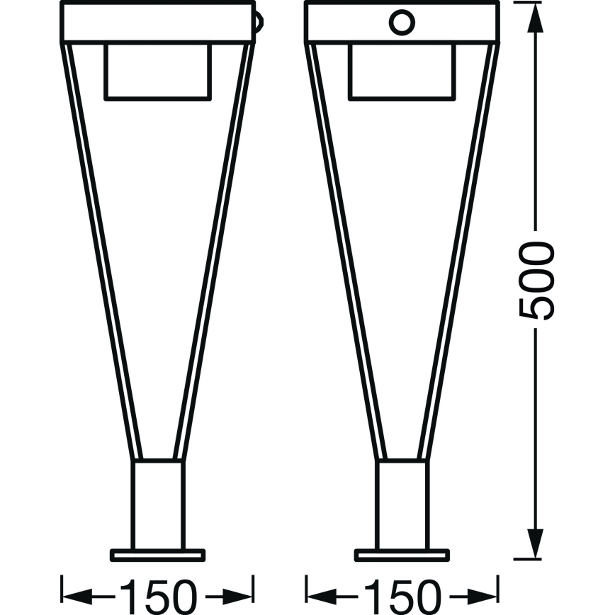 Ledvance - Lampada solare LED da esterno con sensore BOUQUET LED/6W/3,7V 2200 mAh IP44