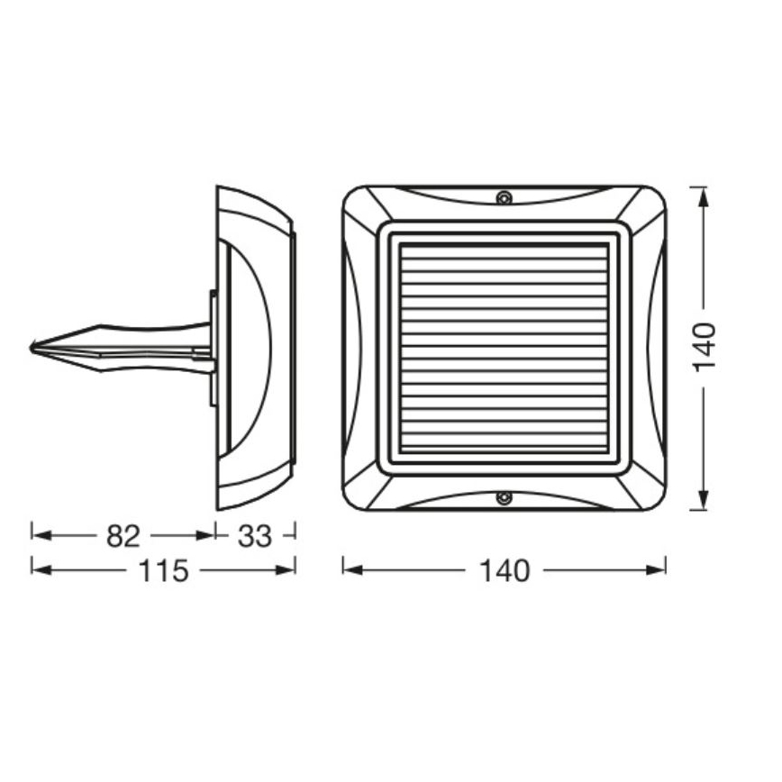 Ledvance - LED Dimmerabile solare lampada ENDURA STYLE SOLAR LED/1,2W/3,7V 2000 mAh IP65