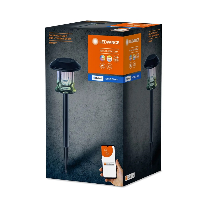 Ledvance - Lampada solare LED RGBW dimmerabile SMART+ SOLAR LED/0,12W/3,2V 3000-6500K IP44