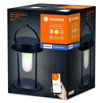 Ledvance - Lampada solare LED RGBW dimmerabile SMART+ TABLE LED/3W/3,7V 2200 mAh IP44