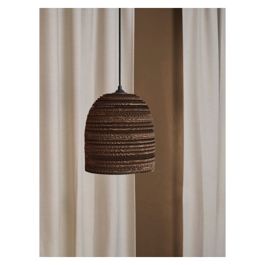 Ledvance - Lampadario a sospensione con filo DECOR CARDBOARD 1xE27/15W/230V diametro 25 cm