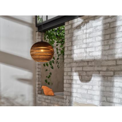Ledvance - Lampadario a sospensione con filo DECOR CARDBOARD 1xE27/15W/230V diametro 26 cm