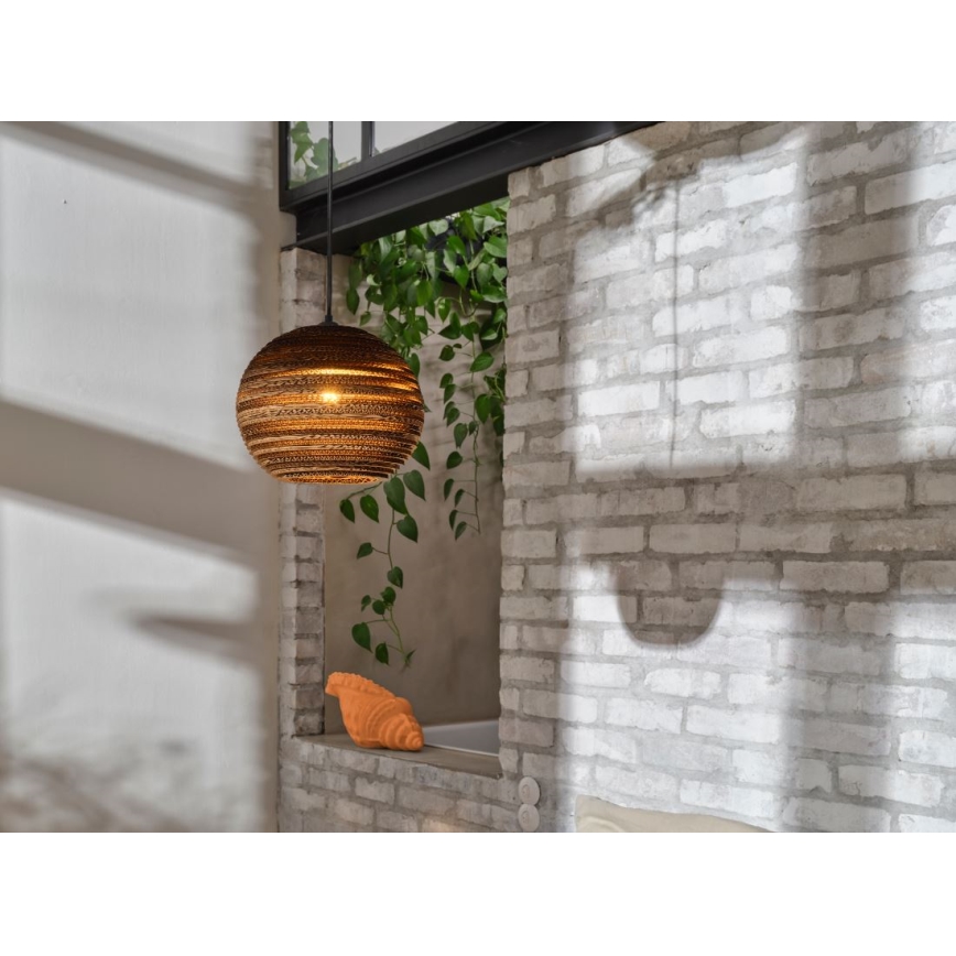 Ledvance - Lampadario a sospensione con filo DECOR CARDBOARD 1xE27/15W/230V diametro 26 cm