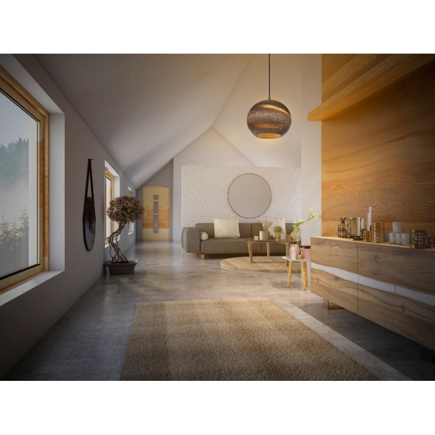 Ledvance - Lampadario a sospensione con filo DECOR CARDBOARD 1xE27/15W/230V diametro 26 cm