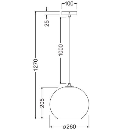 Ledvance - Lampadario a sospensione con filo DECOR CARDBOARD 1xE27/15W/230V diametro 26 cm