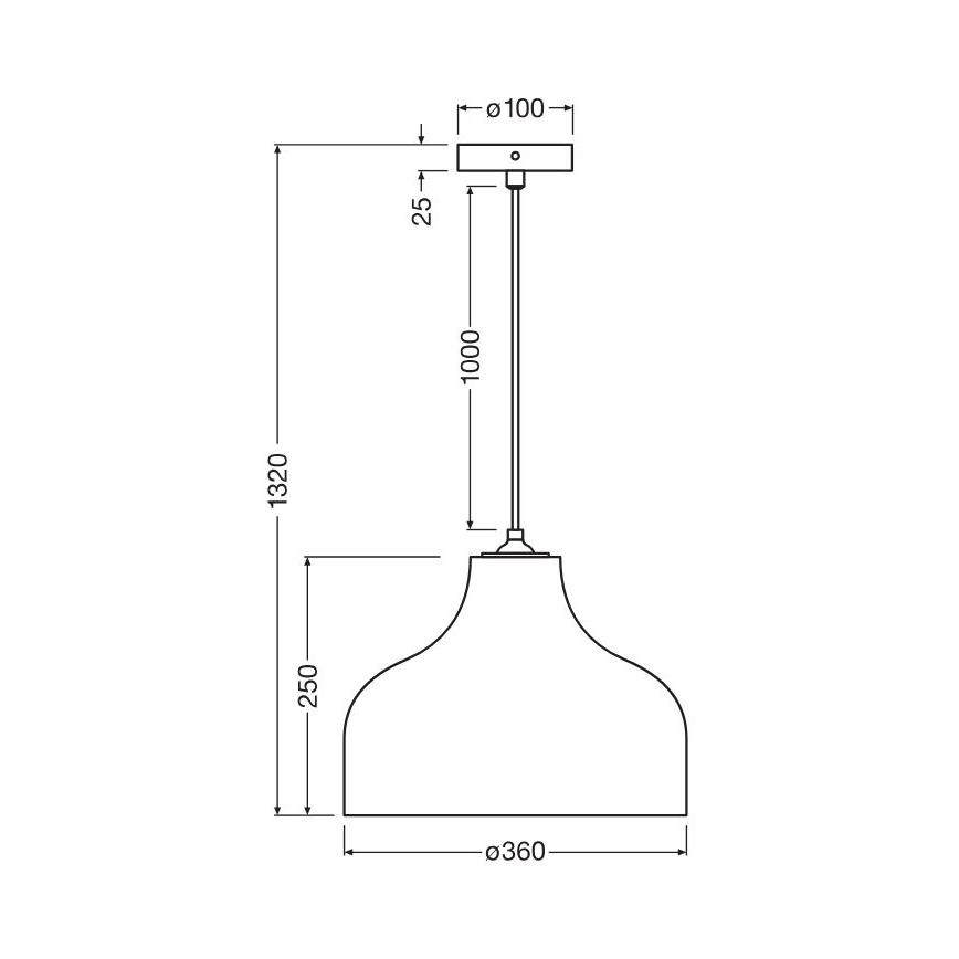 Ledvance - Lampadario a sospensione con filo DECOR CARDBOARD 1xE27/15W/230V diametro 36 cm