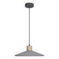 Ledvance - Lampadario a sospensione con filo DECOR CONCRETE 1xE27/15W/230V diametro 32 cm calcestruzzo grigio