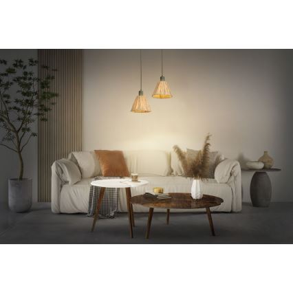 Ledvance - Lampadario a sospensione con filo DECOR RAFFIA 1xE27/15W/230V