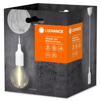 Ledvance - Lampadario a sospensione con filo PENDULUM BELL 1xE27/15W/230V bianco