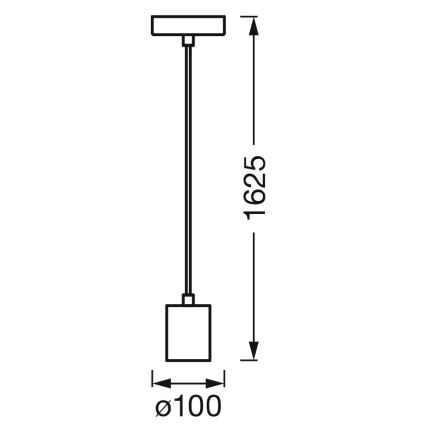 Ledvance - Lampadario a sospensione con filo PENDULUM ROBBIN 1xE27/15W/230V cromo lucido