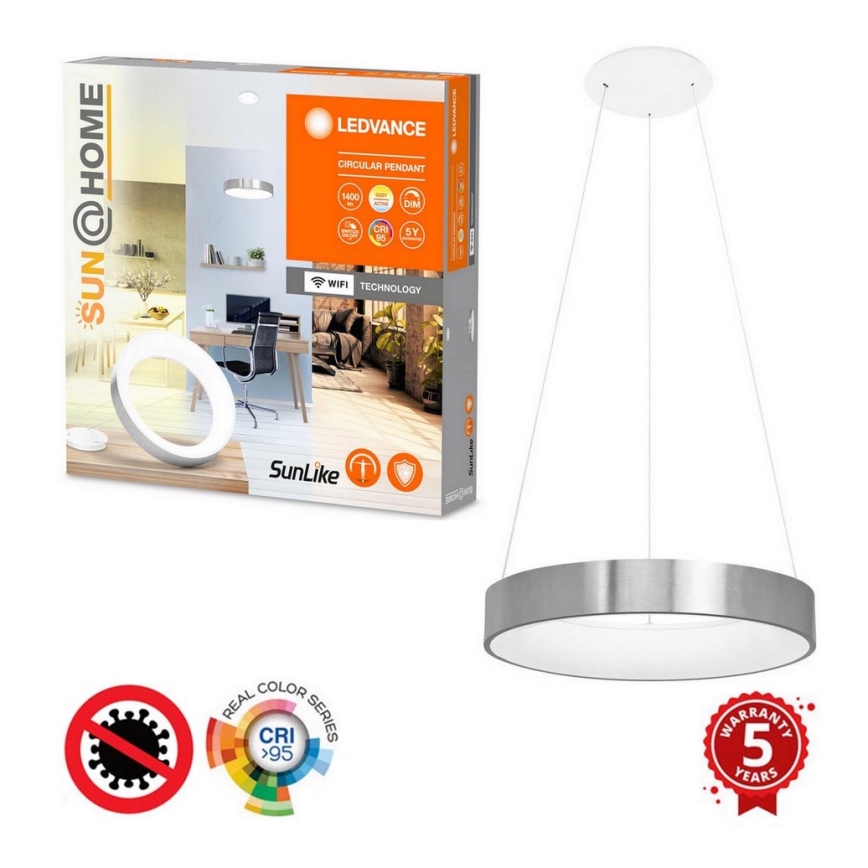 Ledvance - Lampadario LED dimmerabile su filo SUN@HOME CIRCULAR LED/18,5W/230V Wi-Fi