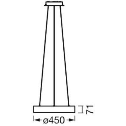 Ledvance - Lampadario LED dimmerabile su filo SUN@HOME CIRCULAR LED/18,5W/230V Wi-Fi