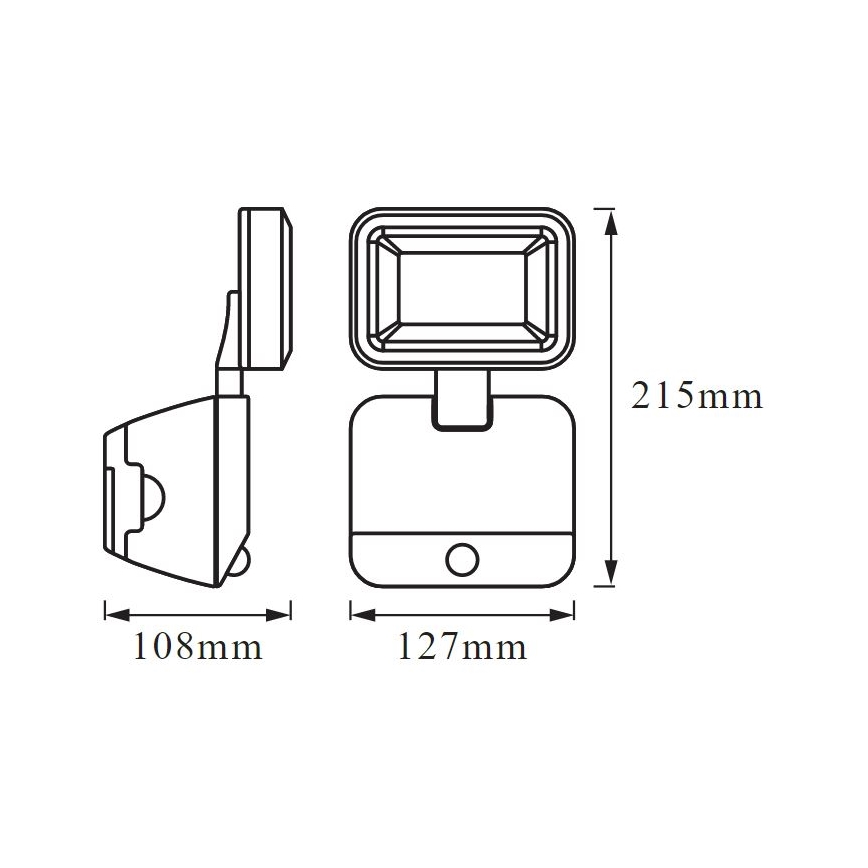 Ledvance - LED Applique da esterno con sensore BATTERY LED/4W/4xD IP54