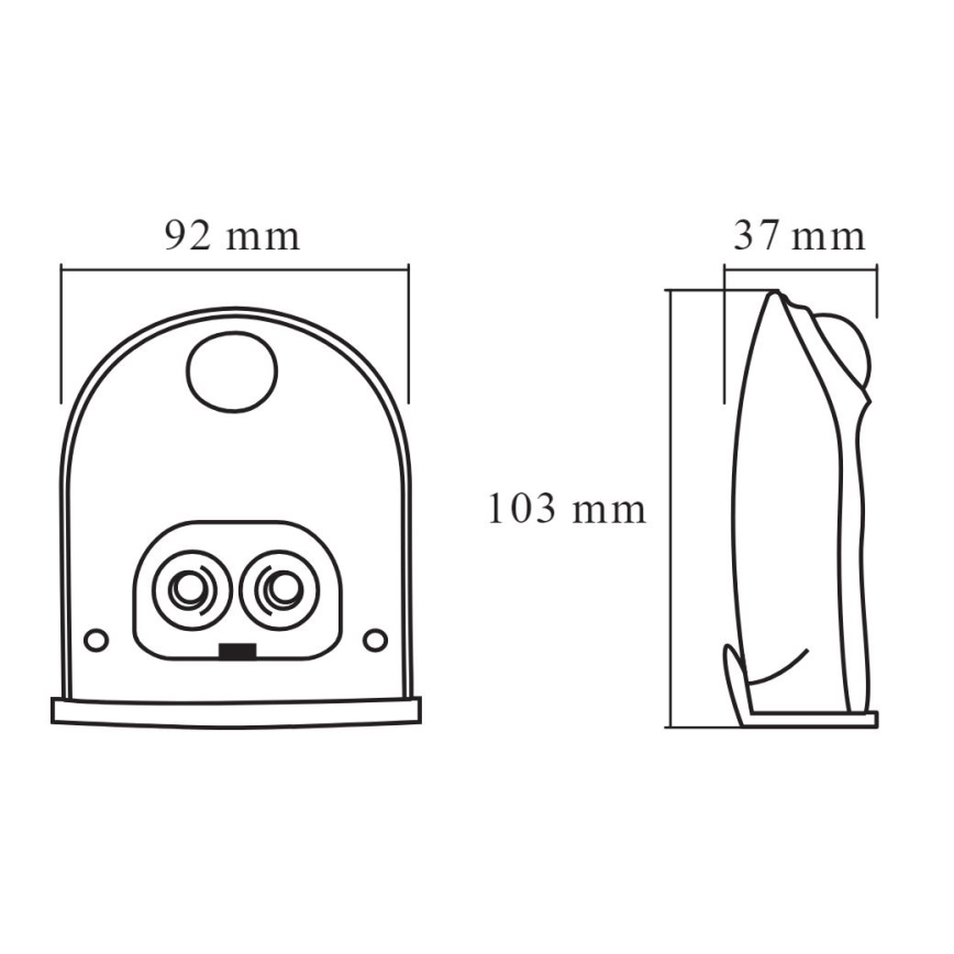 Ledvance - LED Applique da esterno con sensore DOORLED LED/1W/3xAA IP54