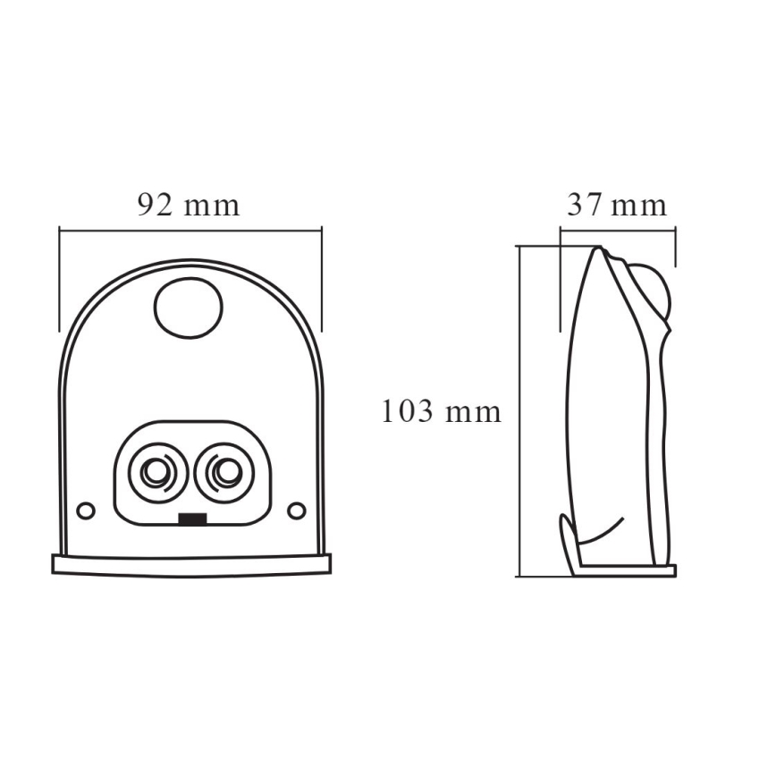 Ledvance - LED Applique da esterno con sensore DOORLED LED/1W/3xAA IP54