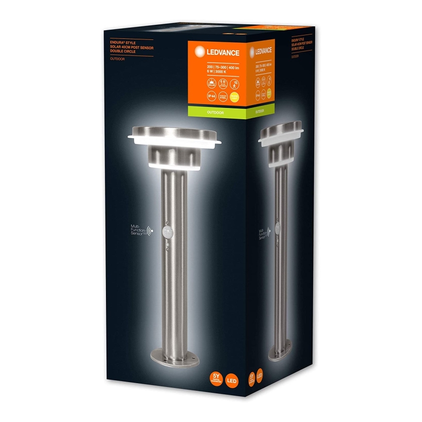 Ledvance - LED Dimmerabile solare lampada con sensore CIRCLE LED/6W/3,2V 2200 mAh IP44