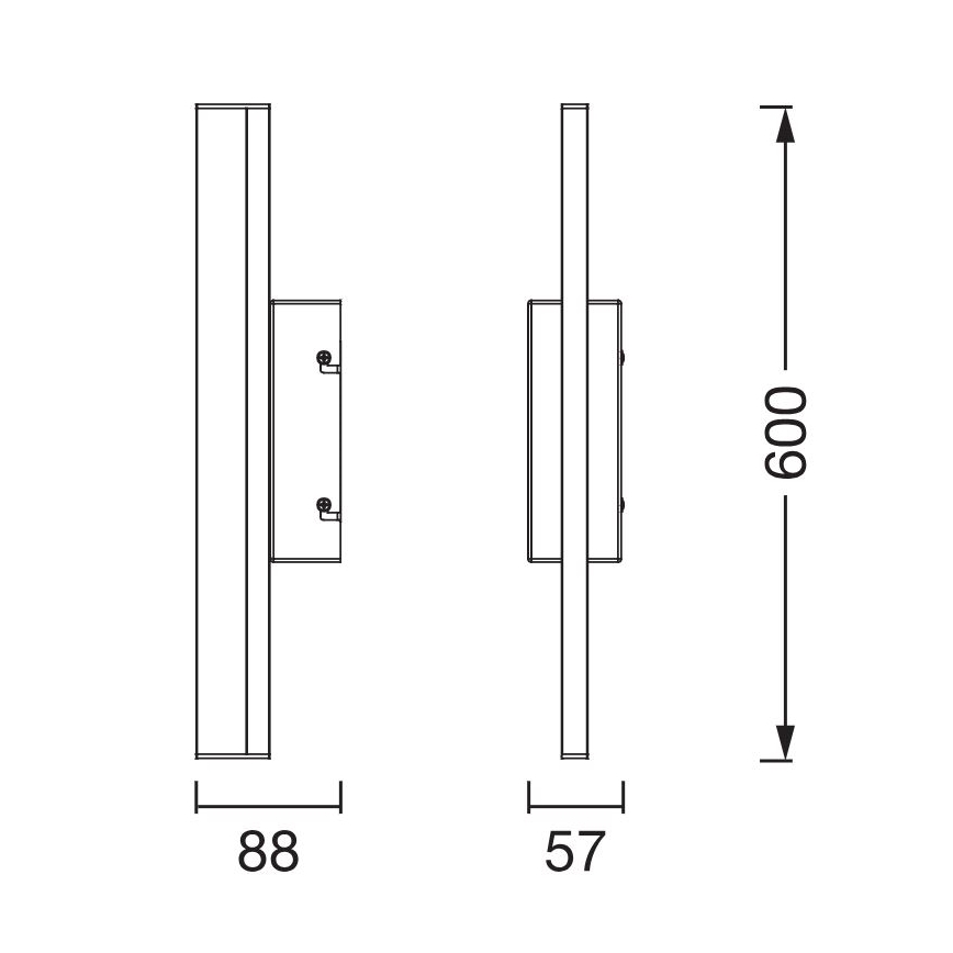 Ledvance - LED Dimmerabile touch specchio illuminazione ORBIS MIRROR LED/10W/230V 60 cm 3000/4000K IP44