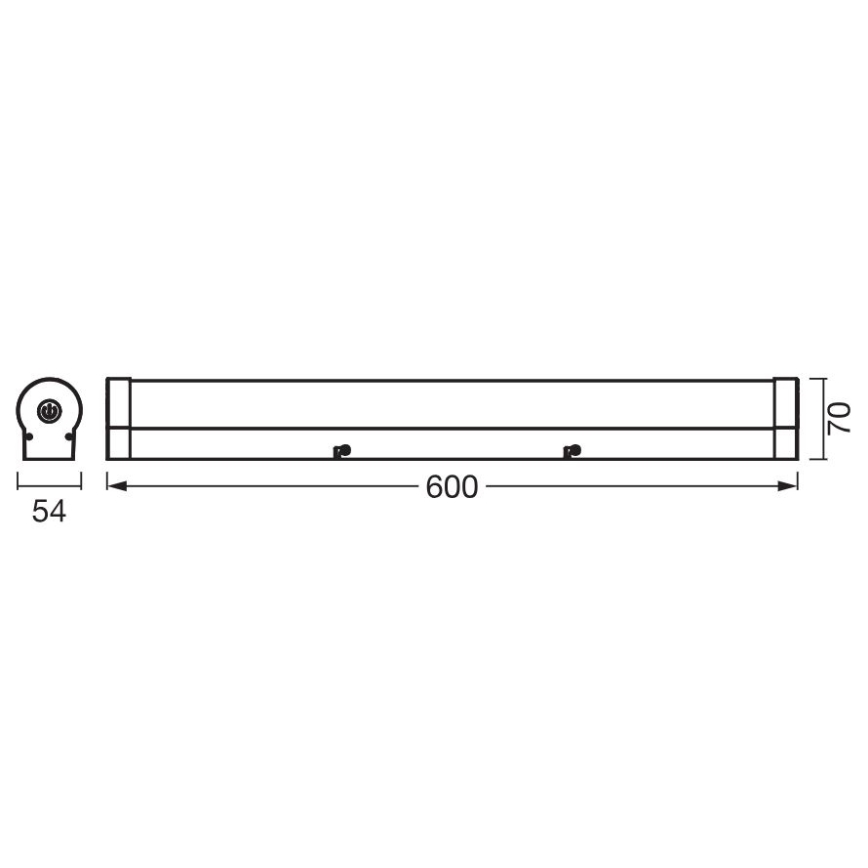Ledvance - LED Dimmerabile touch specchio illuminazione ORBIS TUBE LED/12W/230V 60 cm 3000/4000K IP44