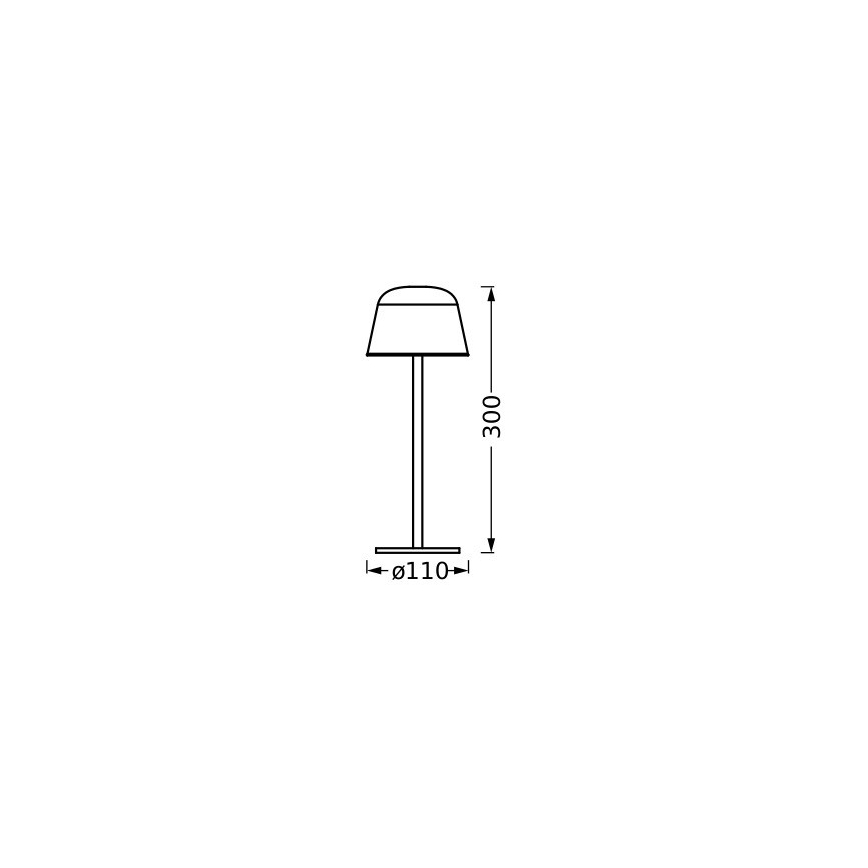 Ledvance -LED Lampada ricaricabile da esterno dimmerabile TABLE LED/2,5W/5V IP54 rosso