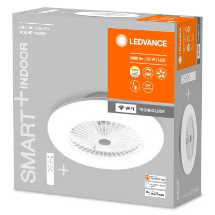 Ledvance - Plafoniera LED dimmerabile con ventola SMART+ LED/35W/230V Wi-Fi 3000-6500K + telecomando