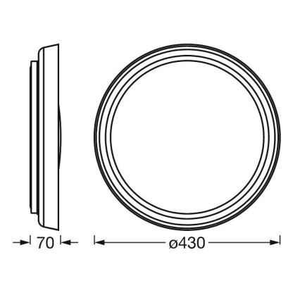 Ledvance - Plafoniera LED dimmerabile SUN@HOME ORBIS LED/26W/230V 2200-5000K CRI 95 Wi-Fi