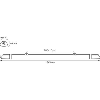 Ledvance - LED Luce fluorescente per impieghi gravosi DAMP LED/18W/230V IP65