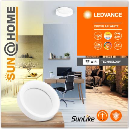 Ledvance-LED Plafoniera dimmerabile SUN@HOME CIRCULAR LED/18,5W/230V Wi-Fi