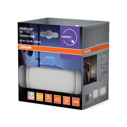 Ledvance - LED RGBW Lampada da notte per bambini a sfioramento TOUCH LED/2,5W/5V