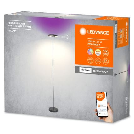 Ledvance - LED RGBW Lampada da terra con dimmer SMART+ FLOOR LED/13,5W/230V 2700-5000K Wi-Fi