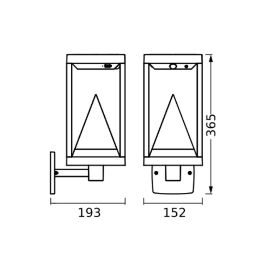 Ledvance - LED RGBW Applique solare dimmerabile con sensore SMART+ ALPS LED/6W/3,7V 3000K IP44