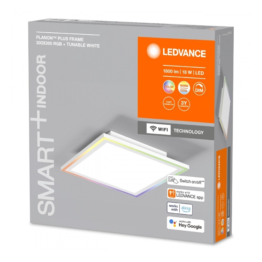 Ledvance - Plafoniera LED RGBW dimmerabile SMART+ PLANON LED/18W/230V 2700-6500K Wi-Fi