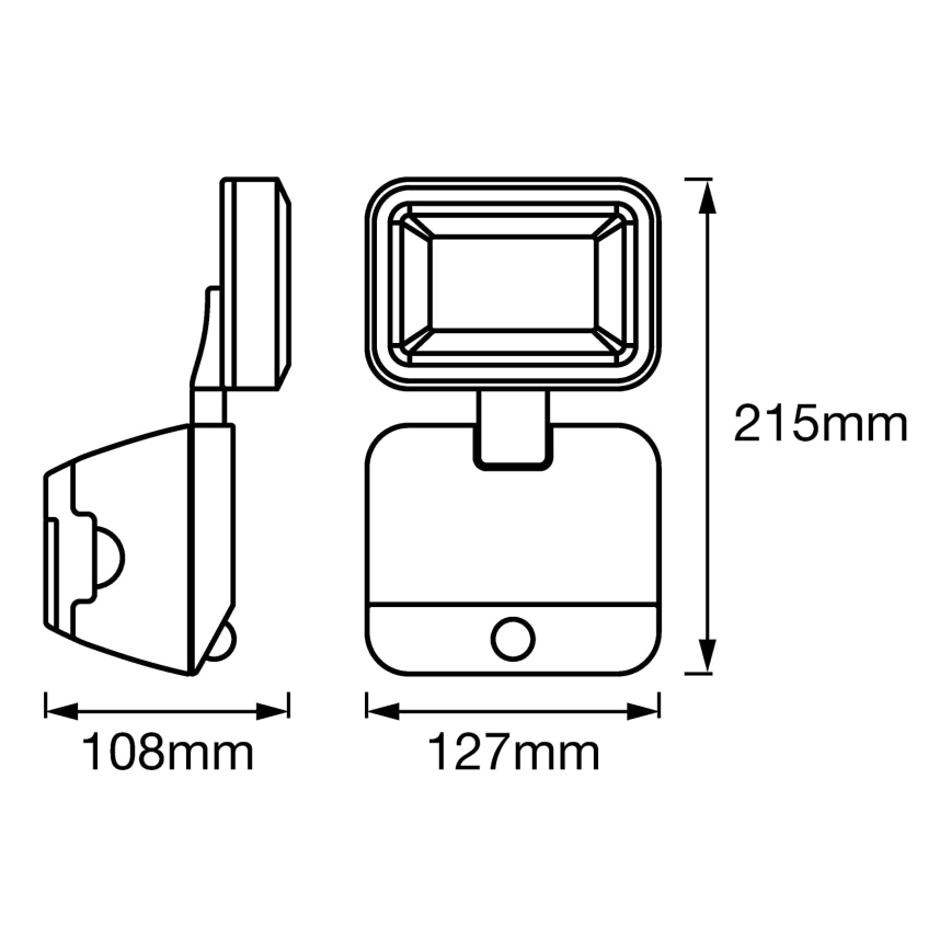 Ledvance - LED Riflettore da muro per esterni con sensore SPOTLIGHT LED/4W/4xD IP54