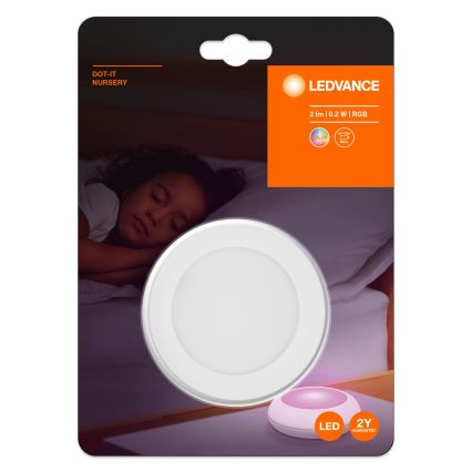 Ledvance - Luce di orientamento LED RGB Touch DOT-IT LED/0,2W/4,5V