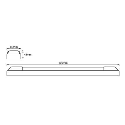 Ledvance - Luce di sottolineatura a LED POWER BATTEN 2xLED/12W/230V 4000K