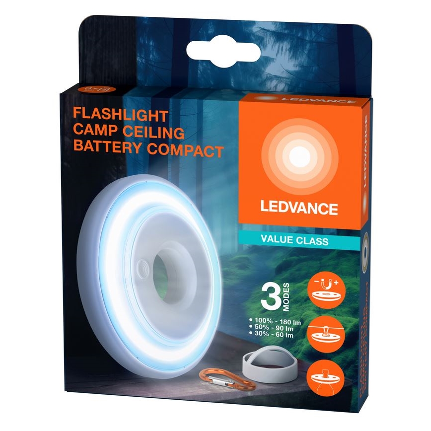 Ledvance - Luce LED dimmerabile FLASHLIGHT CAMP LED/2,2W/3xAAA