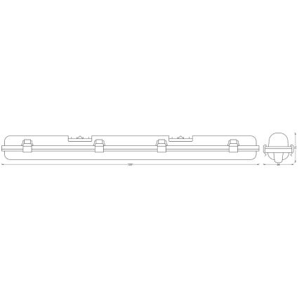 Ledvance - Luce LED dimmerabile per impieghi gravosi SUBMARINE G13/18W/230V 2700-6500K Wi-Fi IP65